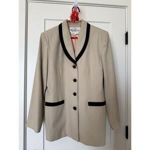 Vintage Oleg Cassini Tailored Blazer – Size 10